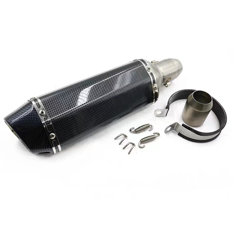 Motorcycle modified exhaust pipe muffler small hexagon 51 caliber mark can be added to all kinds of general models