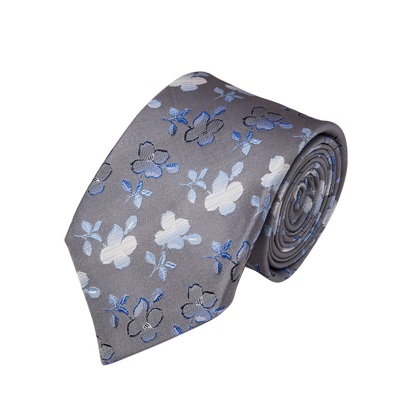 Customized silk polyester tie men's formal tie school polyester logo tie