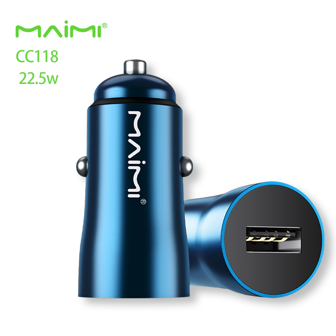 Maimi CC118 22.5Wfast car charger QC3.0 for smart Phone quick charging Metal car charger adapter mobile phone