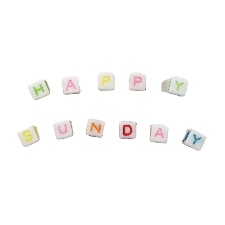 Mixed Acrylic Alphabet/Letter Beads Colorful Letters Bead For DIY Bracelets Necklaces Jewelry Making Educational Toys
