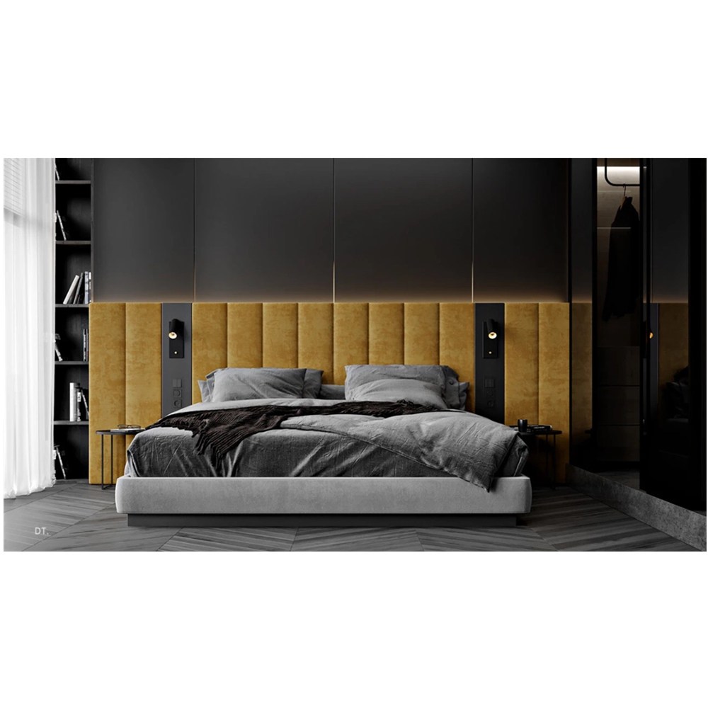 California customized modern luxury 5 star hotel upholstered super king bed