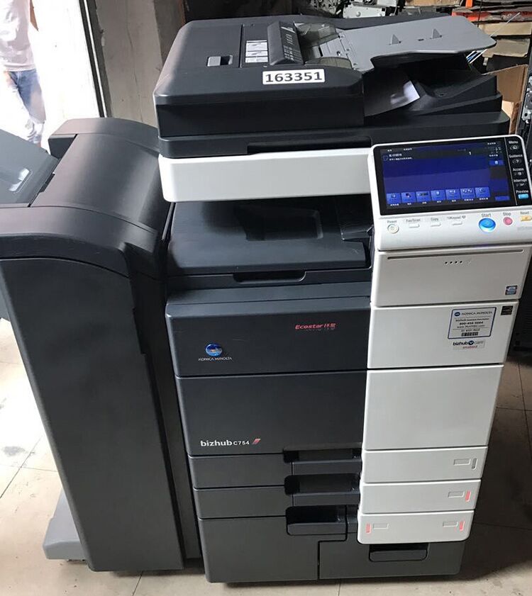 Копировальный аппарат Konica Minolta Bizhub C754 C754e, все продаются с завода с принтером-разработчиком тонера