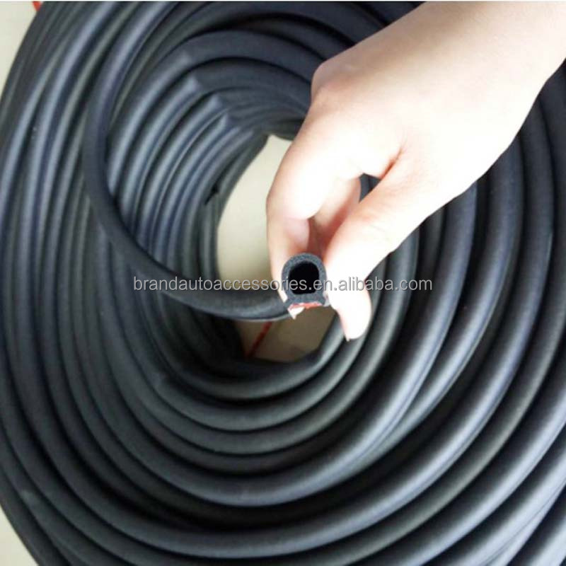 Car Door Edge Rubber Seal Weatherstrip Hollow Soundproof Dustproof Edge Moulding Trim Protector