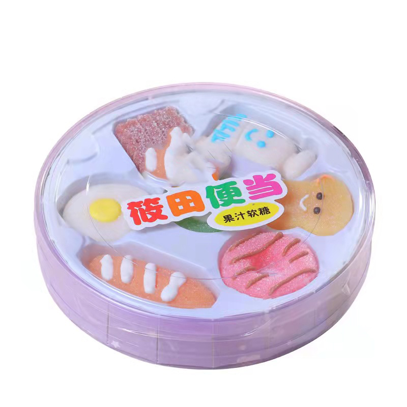 Конфеты в коробке Bento различных форм и конфеты с фруктовым ароматом