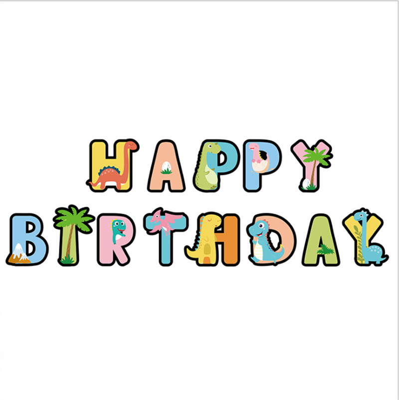 Onlyup 2.5 m Cute Baby Cartoon Happy Birthday wall paper Banner Background Decorations