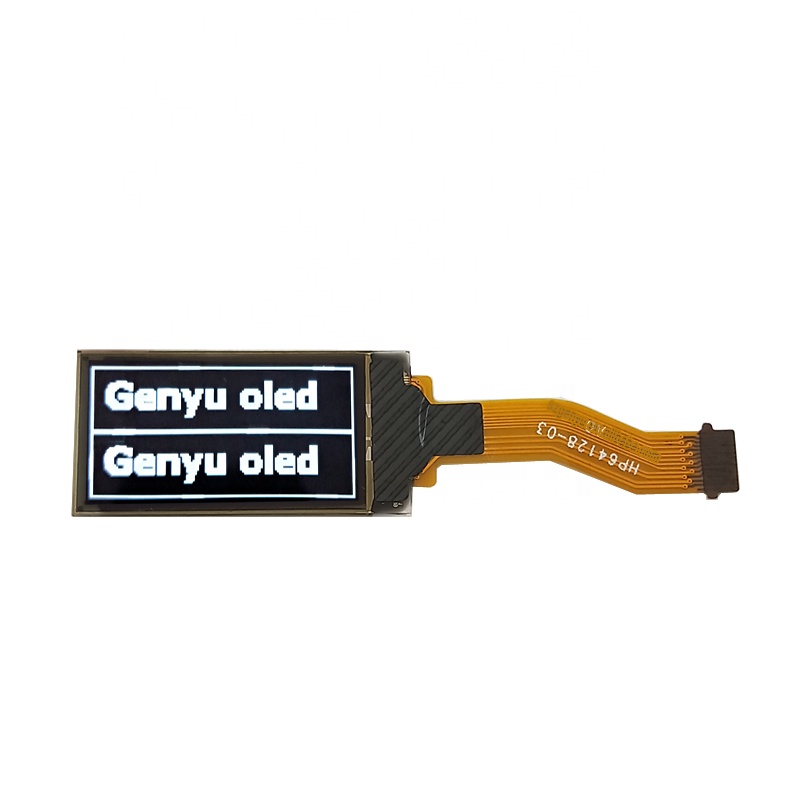 Монохромный белый точечный графический ЖК-дисплей Genyu, 64x128, маленький размер, 0,84 oled-экран с SPI