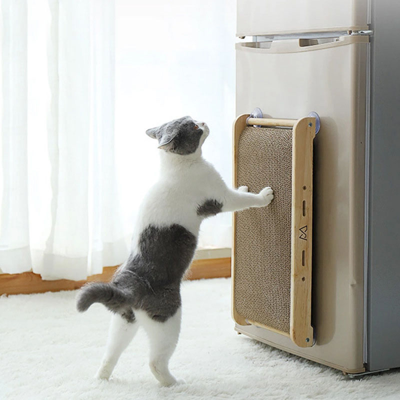 Pet Cats Bed Scratcher Board Toy Interactive Cat House Scratcher Wall Corrugated Cat Scratcher
