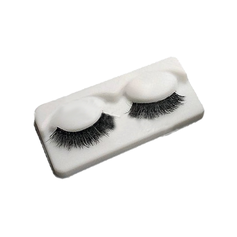 Biodegradable eyelash tray cosmetic insert eyelash pulp Insert disposable and biodegradable bagasse product insert