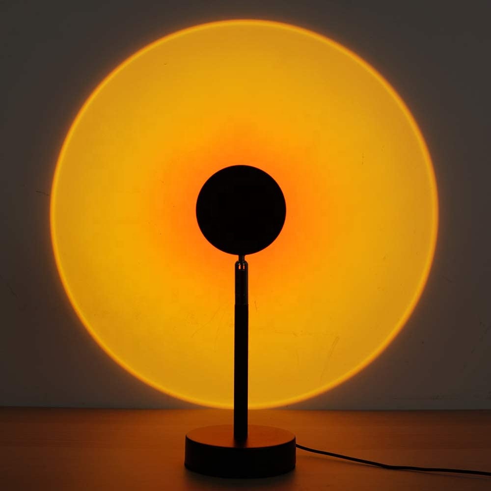 Светодиодный ночник Sunrise с USB, настольный напольный длинный проектор с подсветкой, Радужный светильник, гало, закат, проекционная лампа
