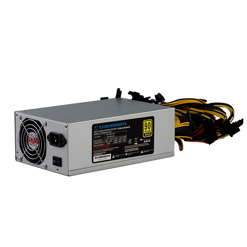 Блок питания 2000 Вт ATX 2000 Вт, блок питания для майнинга Antminer, ПК для майнинга биткоинов R9 380 390 RX 470480 RX 570 1060 A6 A7 S5 S7 T9