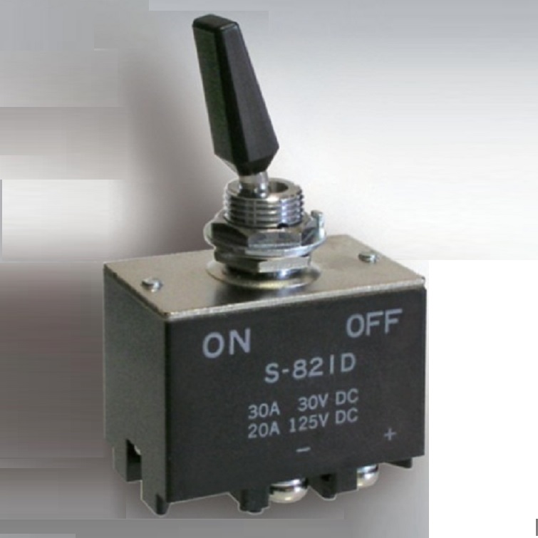 NKK S-821D переключатели повышенной прочности, 30 А, 12 мм постоянного тока, двухполюсный S821D