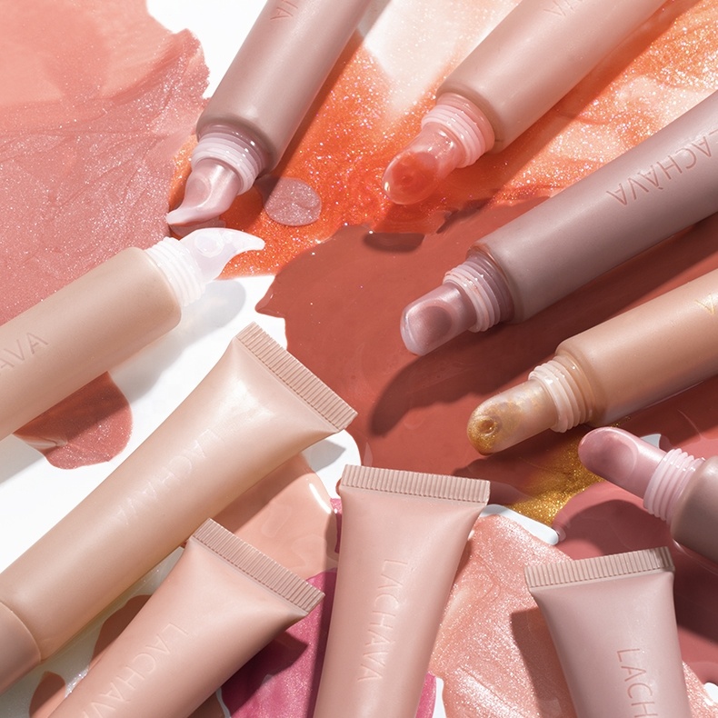 Free Sample Private Label Moisturizing Lip Plumping Lipgloss Cosmetics Wholesale Long Lasting Non Sticky Shiny Pure Lip Gloss