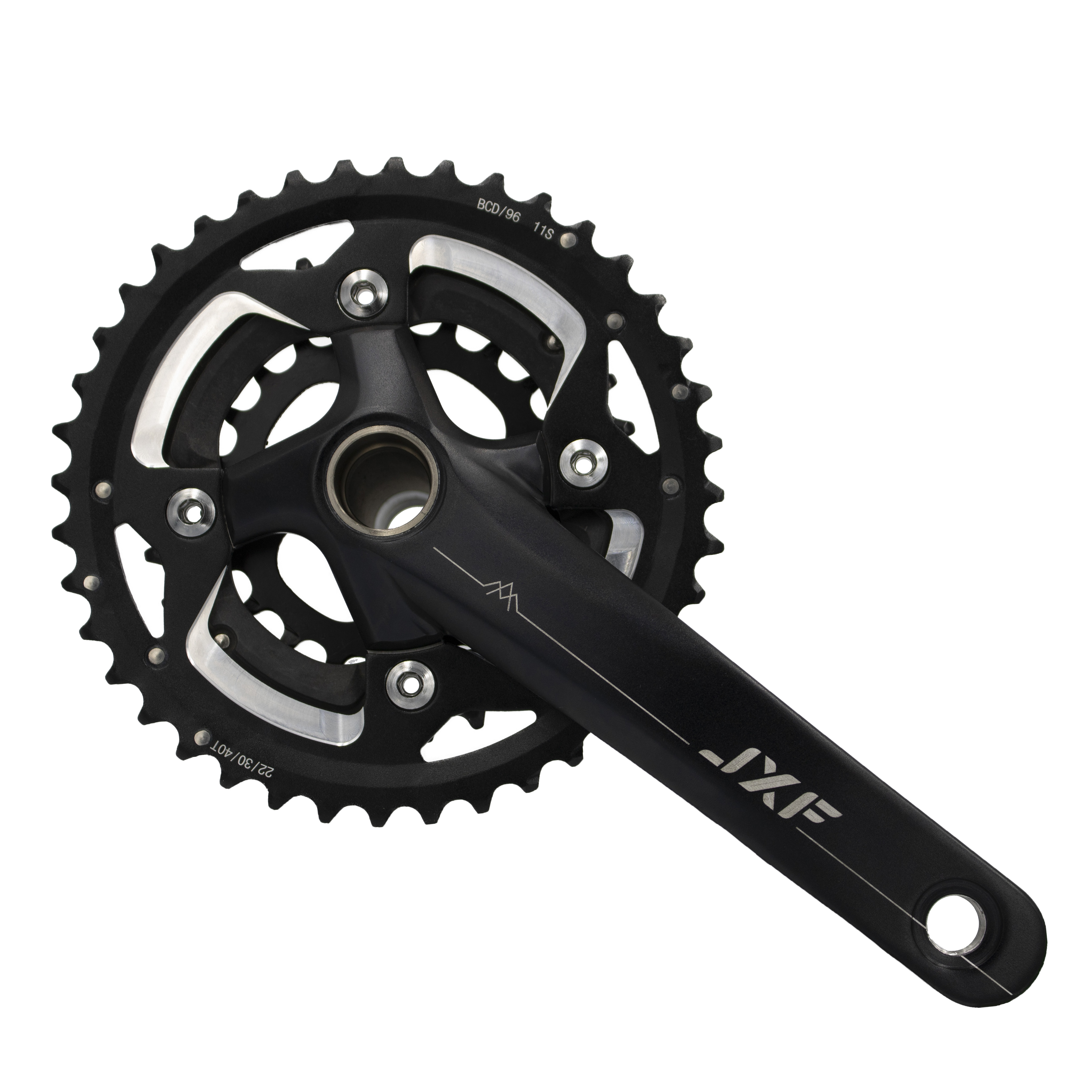 11 скорость 50 мм chainline алюминиевого сплава Al-7075-t6 черный анодированный Mtb шатун со звездочками для велосипеда