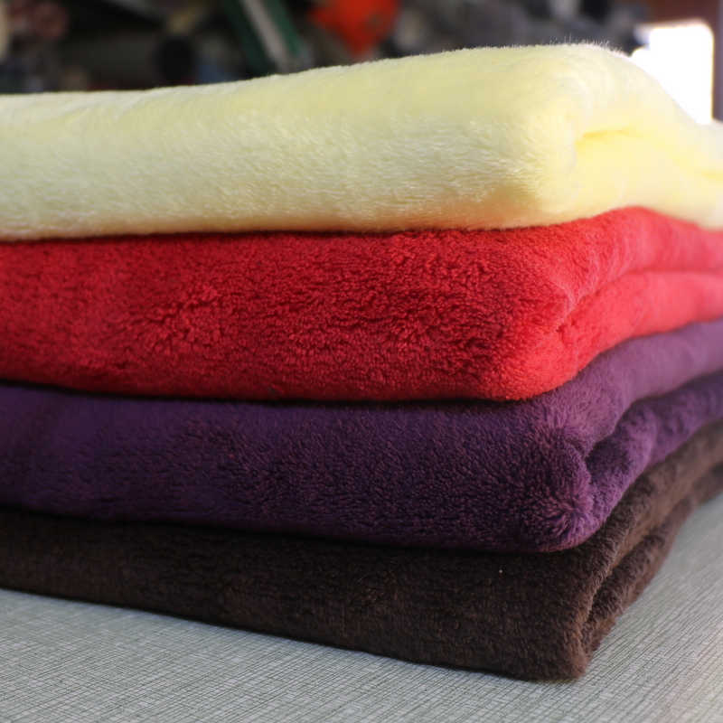 polyester coral fleece fabric home robe coral fleece
