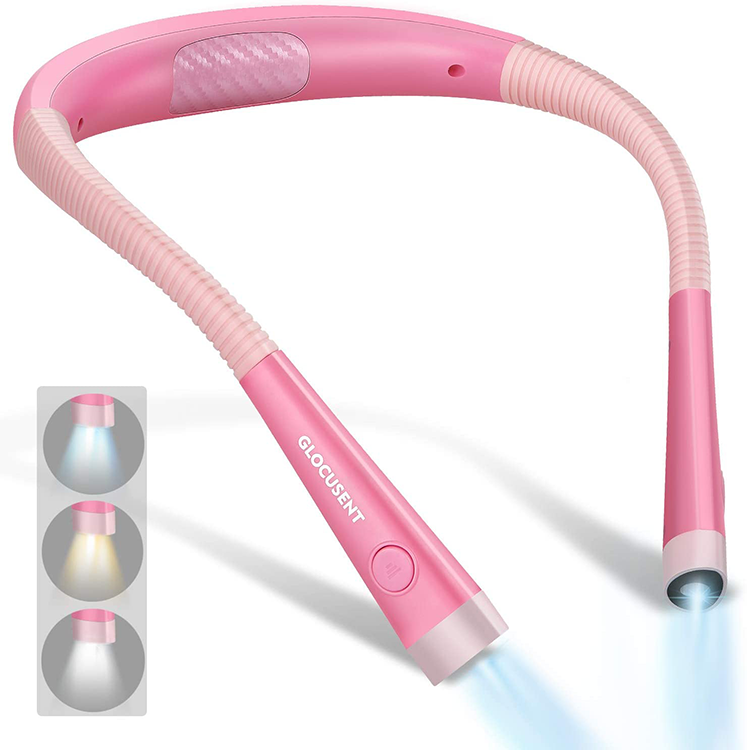 Free Sample Amazon Best Sale Dropshipping OEM Adjusting Eye Protection Rechargeable Bright Book Lamp Book Led Neck Hug Light