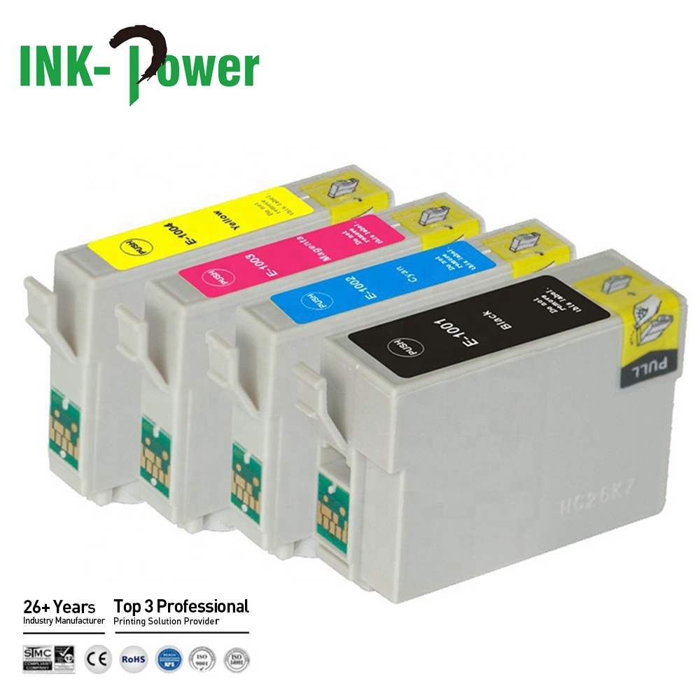INK-мощность T1001 T1002 T1003 T1004 премиум цвета Совместимый струйный картридж для Epson Stylus Office B1100 BX600FW BX610FW