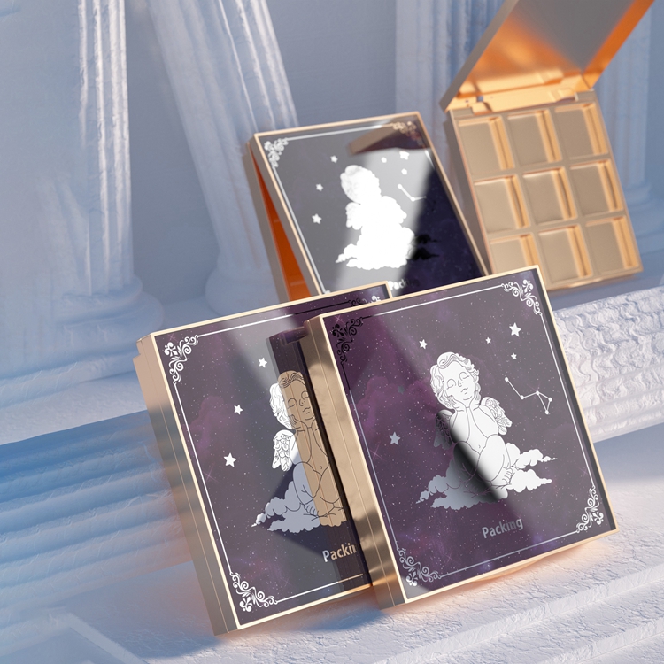 Cosmetic Packaging Custom Sublimation eyeshadow cases,silver 9 eyeshadow case,premium eyeshadow case