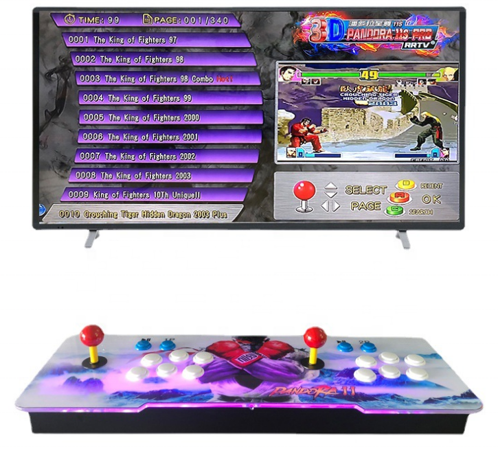 Эксклюзивный пересечение границ для Moonlight Treasure Box 11S 3399 Универсальный аркадный двойной джойстик файтинг ТВ игровая консоль