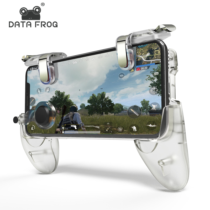 Игровой контроллер DATA FROG, геймпад для PUBG L1R1, триггер для стрельбы, кнопка огня, геймпад, джойстик для мобильного телефона iPhone, Android