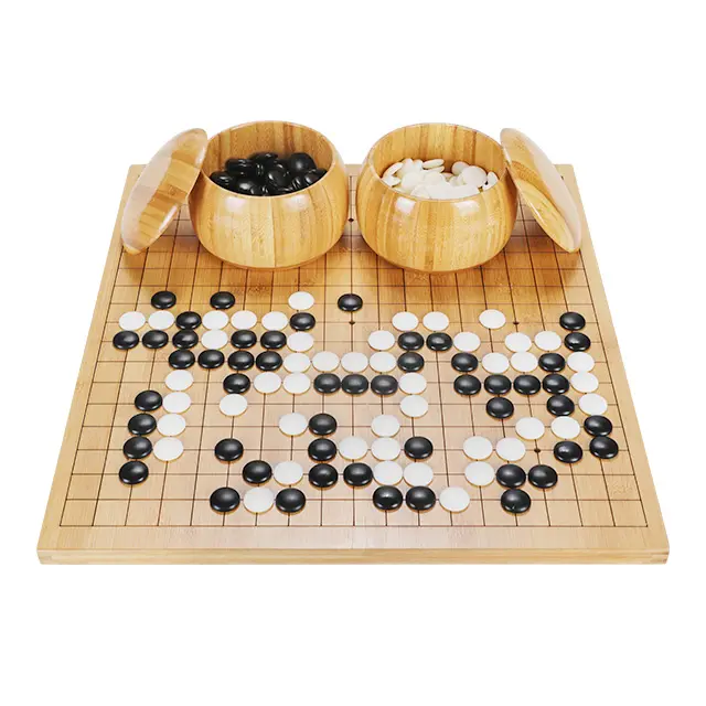 chess game bamboo board bamboo bowls fine Ceramic porcelain stones weiqi for Brain Educational