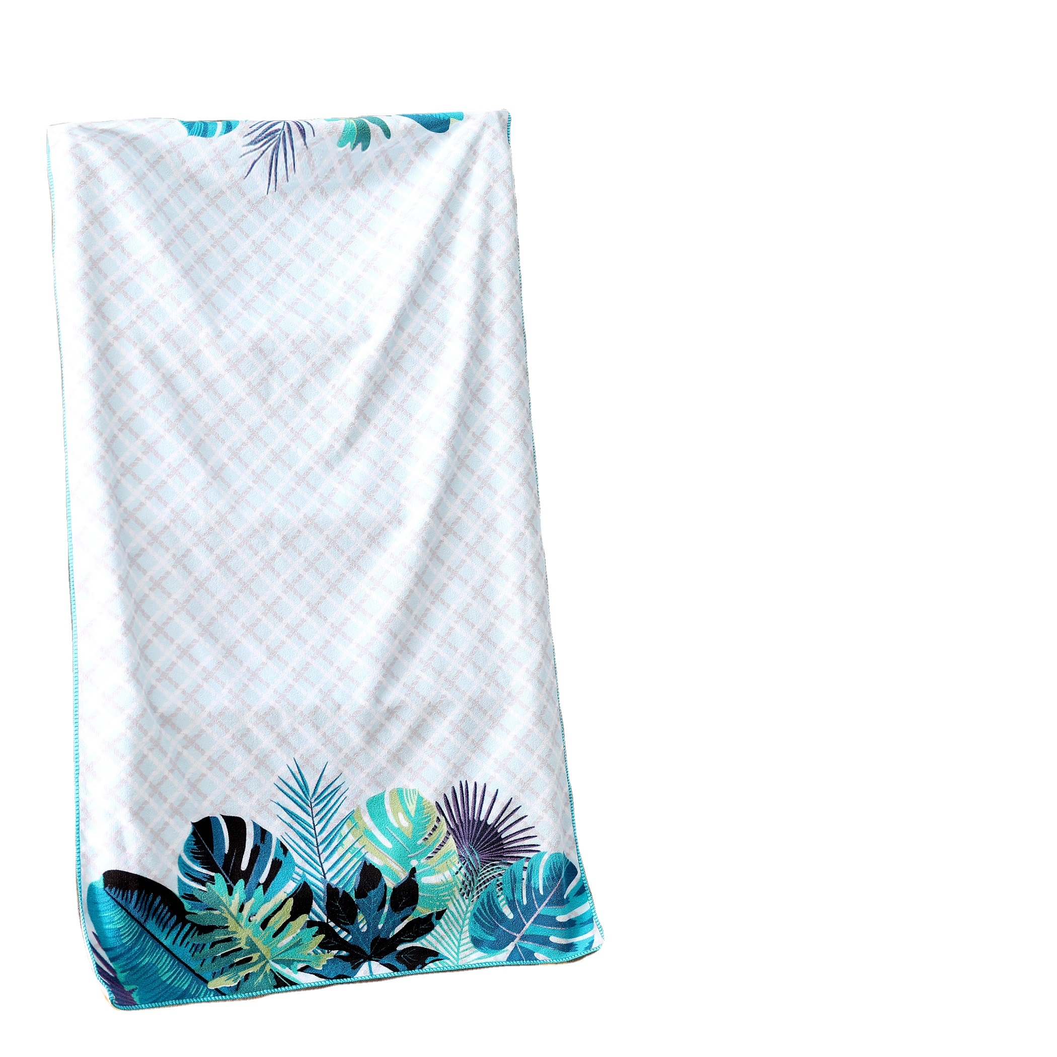 Wholesale microfiber gym beach towel custom micro fiber beach round cotton fabric bath printed pattern towel
