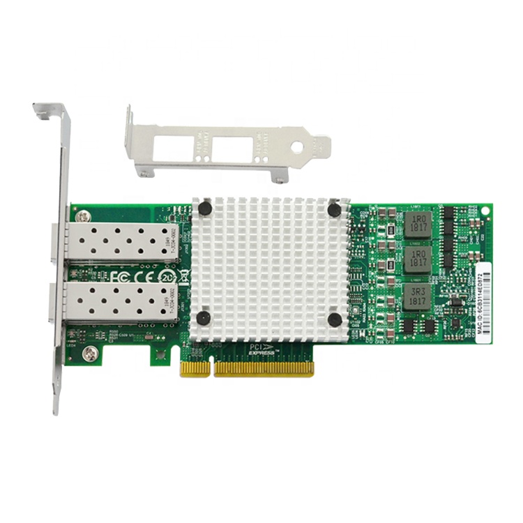 Сетевой интерфейс SFP 10G, контроллер, сетевая карта Broadcom BCM57810 10G, двухпортовый SFP + PCIe, сетевой адаптер, карта