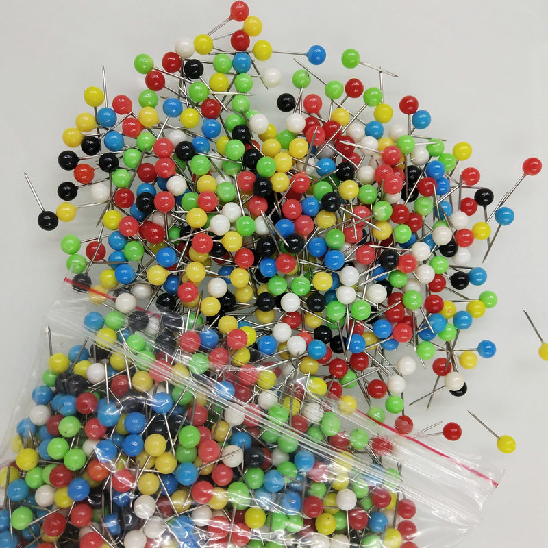 paku payung Jewelry Decor DIY Tools Colorful Ball Head Sewing Push Pins Straight Quilting Pins for Dressmaking