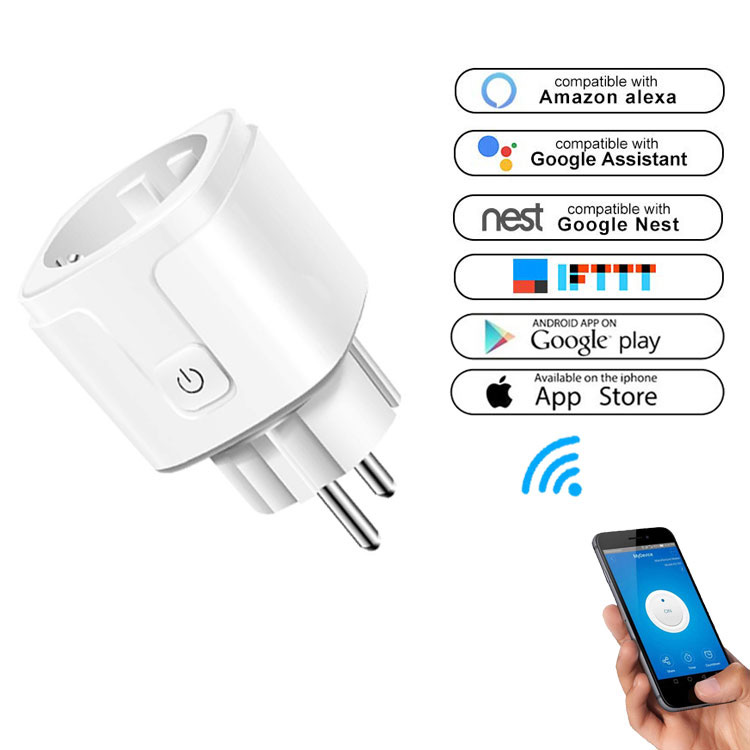 Приложение Smart Life Google Home управление IFTTT удаленное управление с помощью приложения Smart разъем питания Wi-Fi беспроводной мини питания (стандарт ЕС) умная розетка Wi-Fi разъем