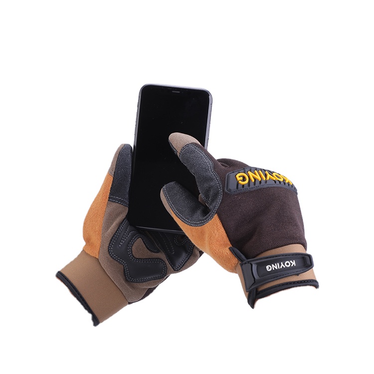 Touch Screen Mechanical Gloves Outdoor Sports Workout Gloves Full Finger Hand Protection Microfiber
