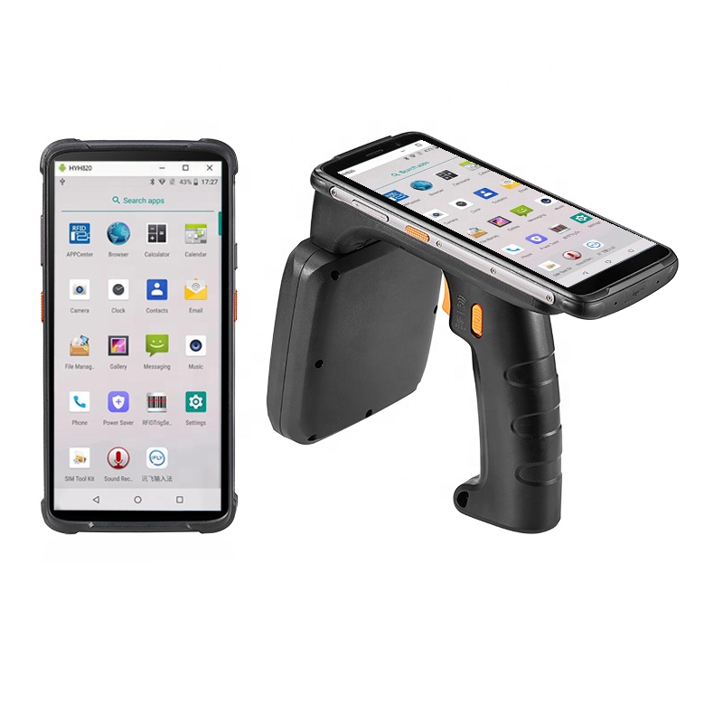 Промышленный Портативный usb Android bluetooth qr-телефон 868 МГц дальность 5 м сканер терминал rfid uhf Ручной ридер