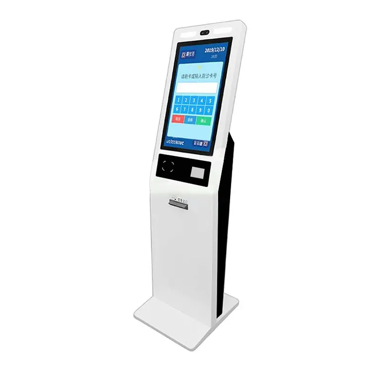 OEM/ODM Self service machine customize functions machine touch bill payment kiosk terminal with printer/scanner/NFC for sale