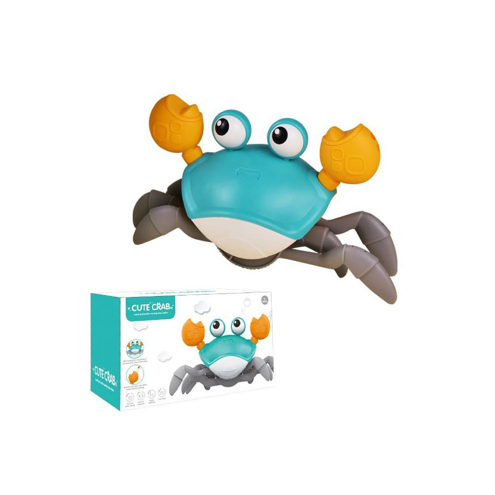 Amphibious crab toy bath swimming clockwork baby toys interactive crab crawling wind up clockwork crab toy for baby