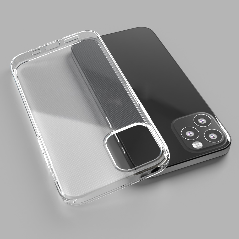 ТПУ полностью прозрачный мягкий гибкий чехол для сотового телефона Apple iPhone 12 Mini/12 /12 Pro/12 Pro Max