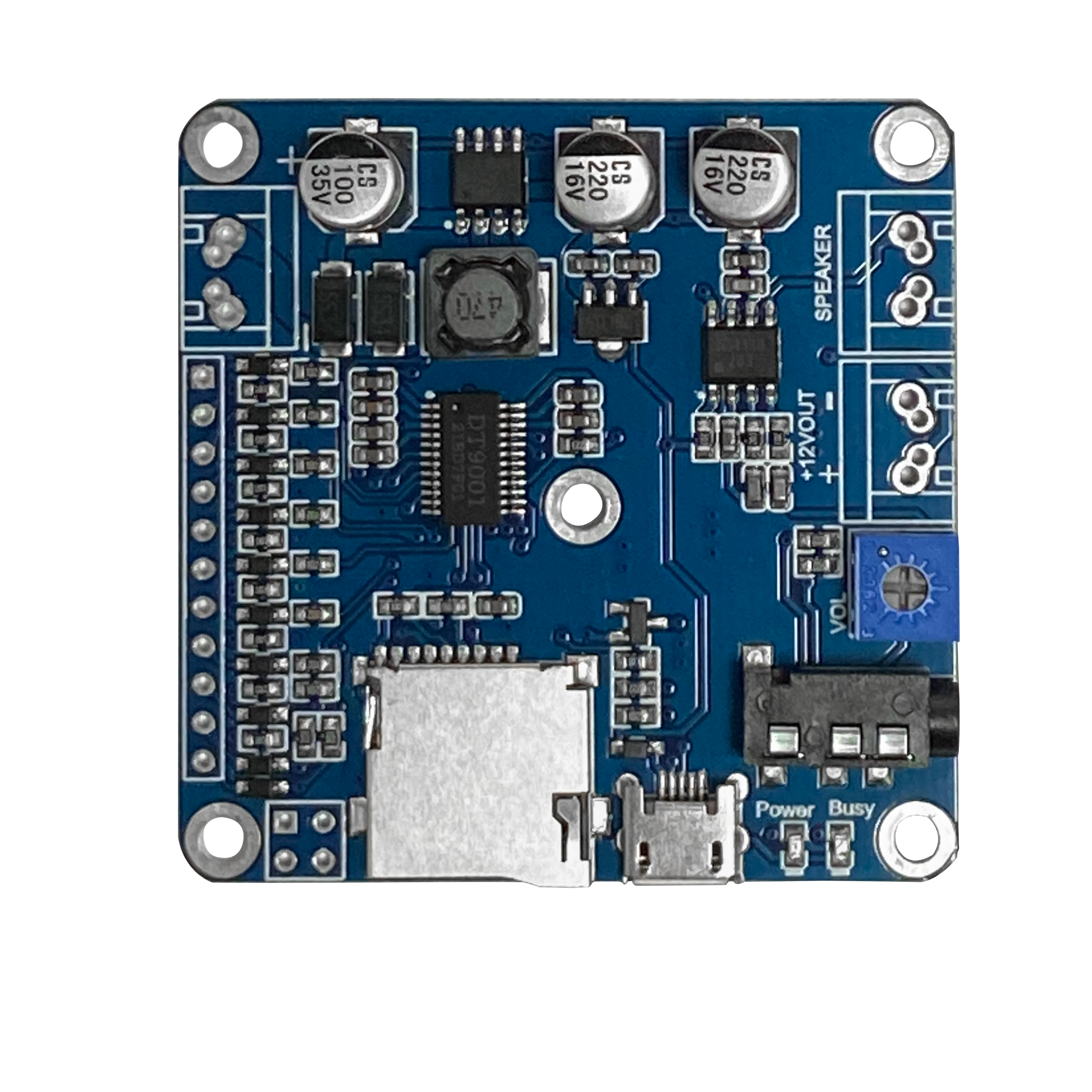 DTM3202 USB TF-Card Voice Module TTL Serial Port Control Trigger Playing Combination High-power