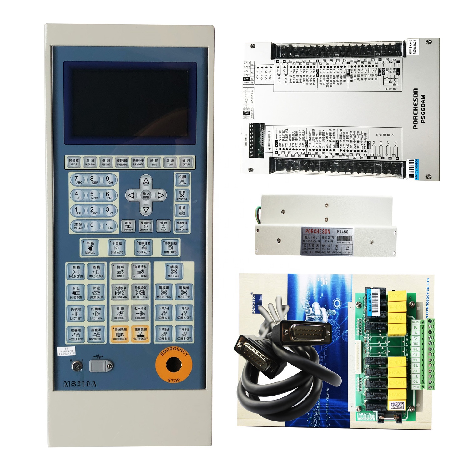 PORCHESON PS660AM + MS210A полный комплект системы управления, контроллер, ПЛК для литьевой машины. Новый и оригинальный