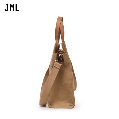 Wholesale Kraft cross-body bag for women shopping bag large volume vintage shoulder bag