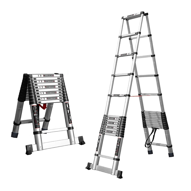 8.8m Made In China Telescopic Aluminium Ladder Folding Ladders Double Sided Multi Use Ladder