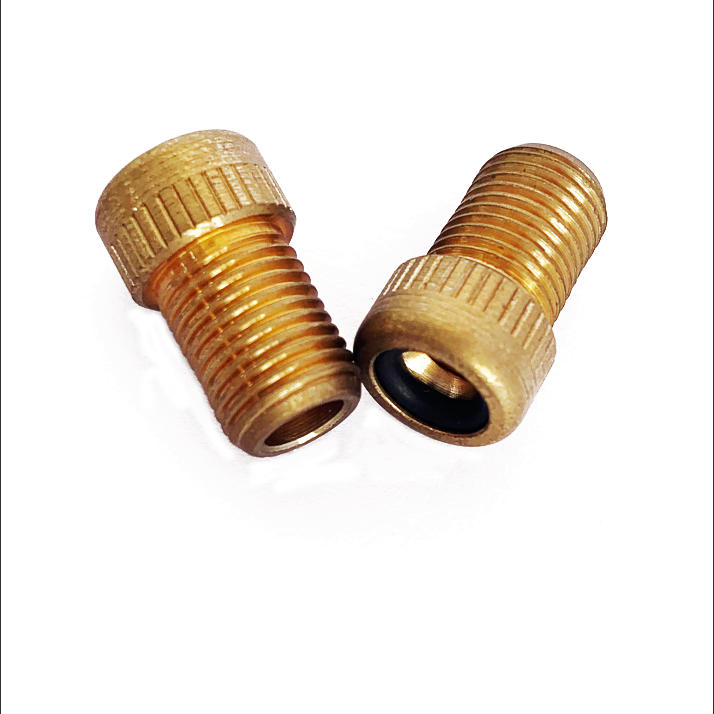 Bicycle Convert Presta to Schrader Adaptor brass Copper Bike Valve Adapt