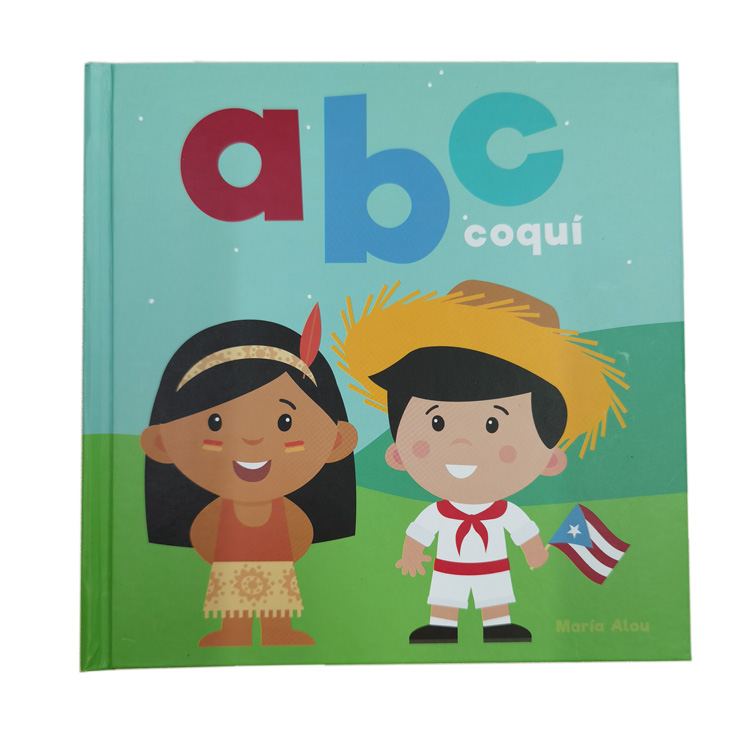 Factory deliver high quality coloring children hardback book printing sewing binding children book printing