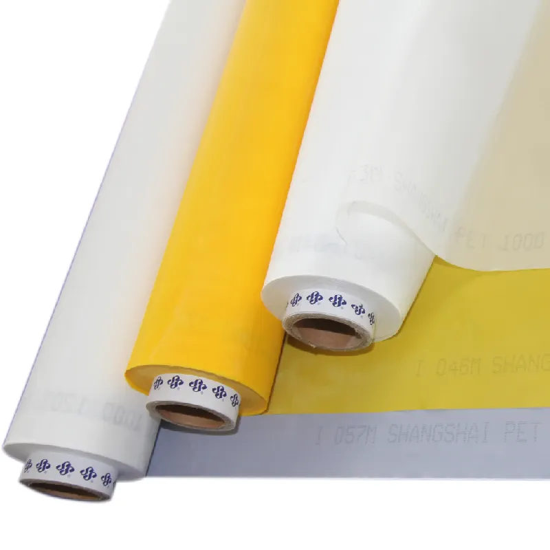 white yellow 32t 39t 43t 47t 53t 64t 72t 77t 80t 90t 100t 120t polyester silk screen mesh for screen printing