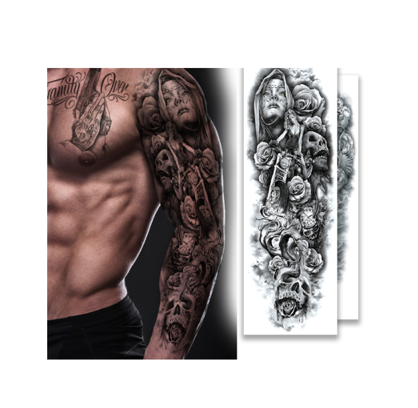 Custom Temporary Tattoo Sleeve Tattoo Sticker Fake Tatto Transfer Paper Tatuaje Temporales Tatuagem Tatouage Temporaires Tato