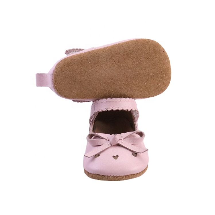 Infant Baby Girl Dress Shoes Handmade Soft Sole Mary Jane Princess Dress Shoes
