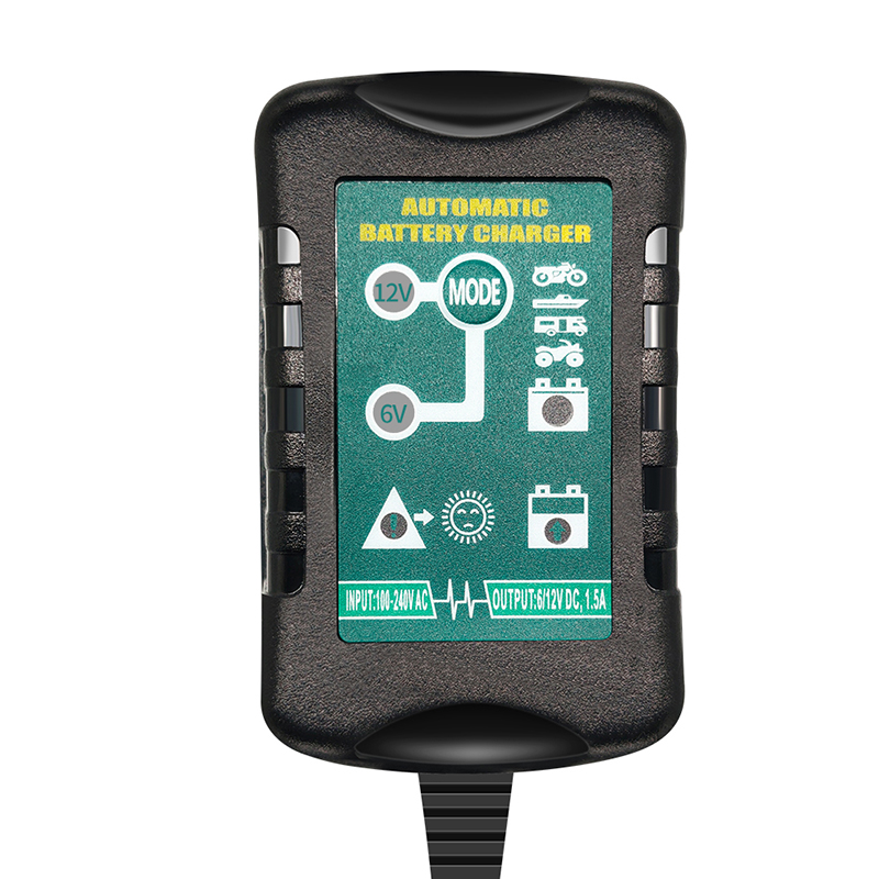 6V / 12V 1500ma 1a dc 4ah 7ah 10ah 12ah Портативный 4 этап поплавок перезаряжаемый автоматический интеллектуальный свинцово-кислотный аккумулятор зарядное устройство