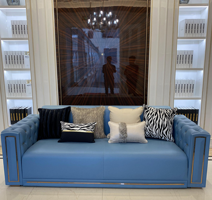 luxury genuine leather modern living room sofa set designs modern for living room furniture