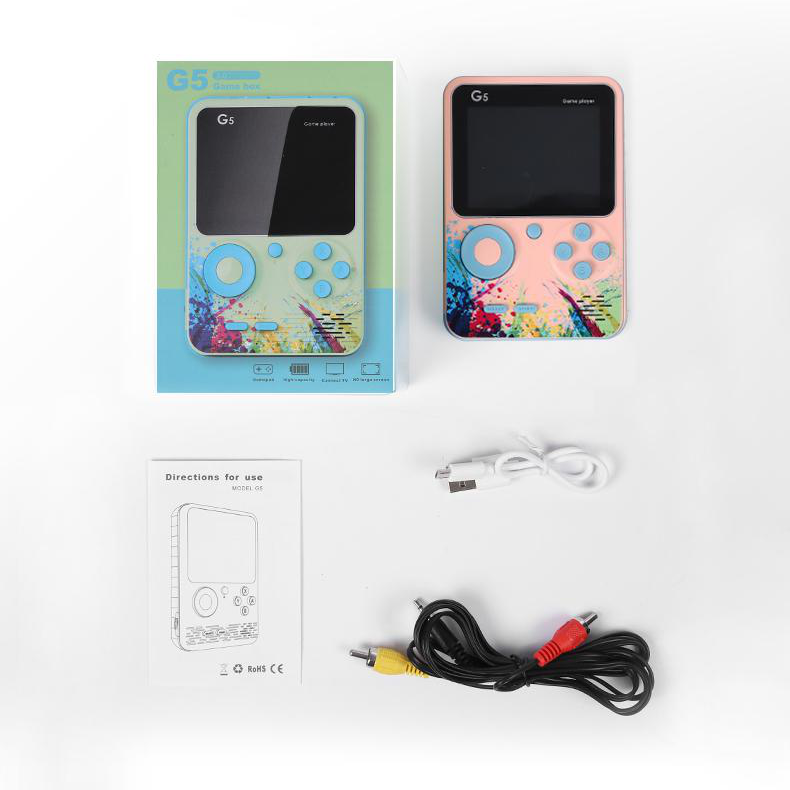2021 best selling G5 Handheld Smart Mini Game Player 500 in 1 Retro Video Gaming Console Two Players Gamepad