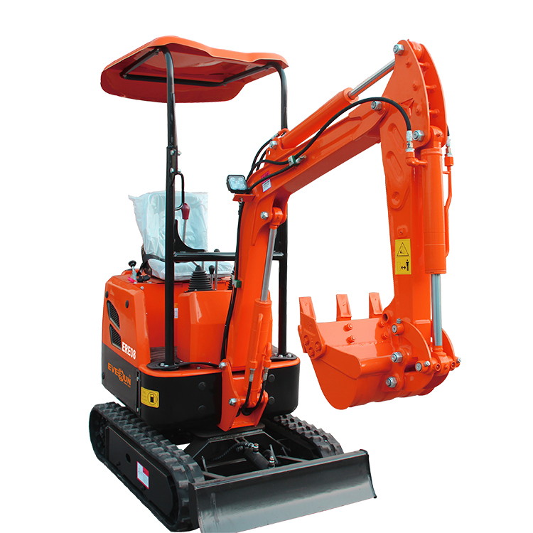 EVERUN China ERE08 0.8 ton Mini Crawler wheel Excavator small digger for sale With Grabber