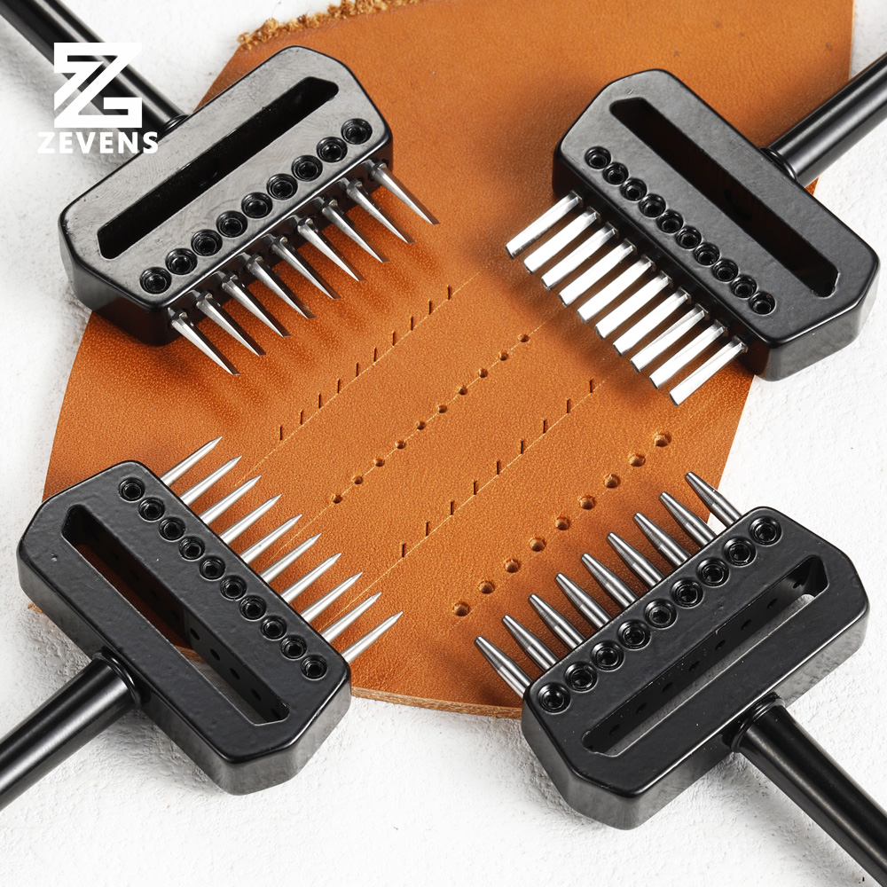Multi-functional Round Hexagonal Chop Row Punch Replacement Tooth Chop leather Punching Tools leather Tool Set leather Crafts