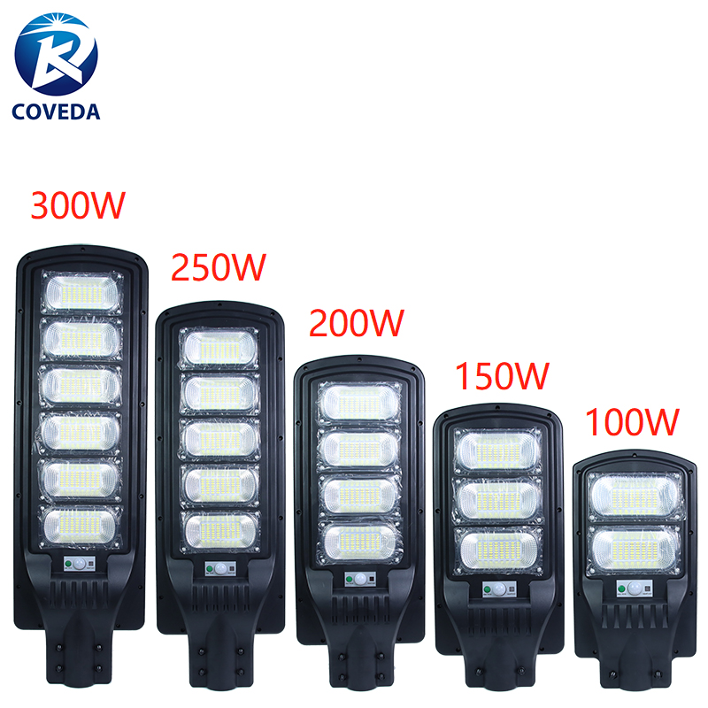 Keweida High Lumen Super Bright All In One 50W 100W 150W 200W Outdoor Led Street Lamp Light