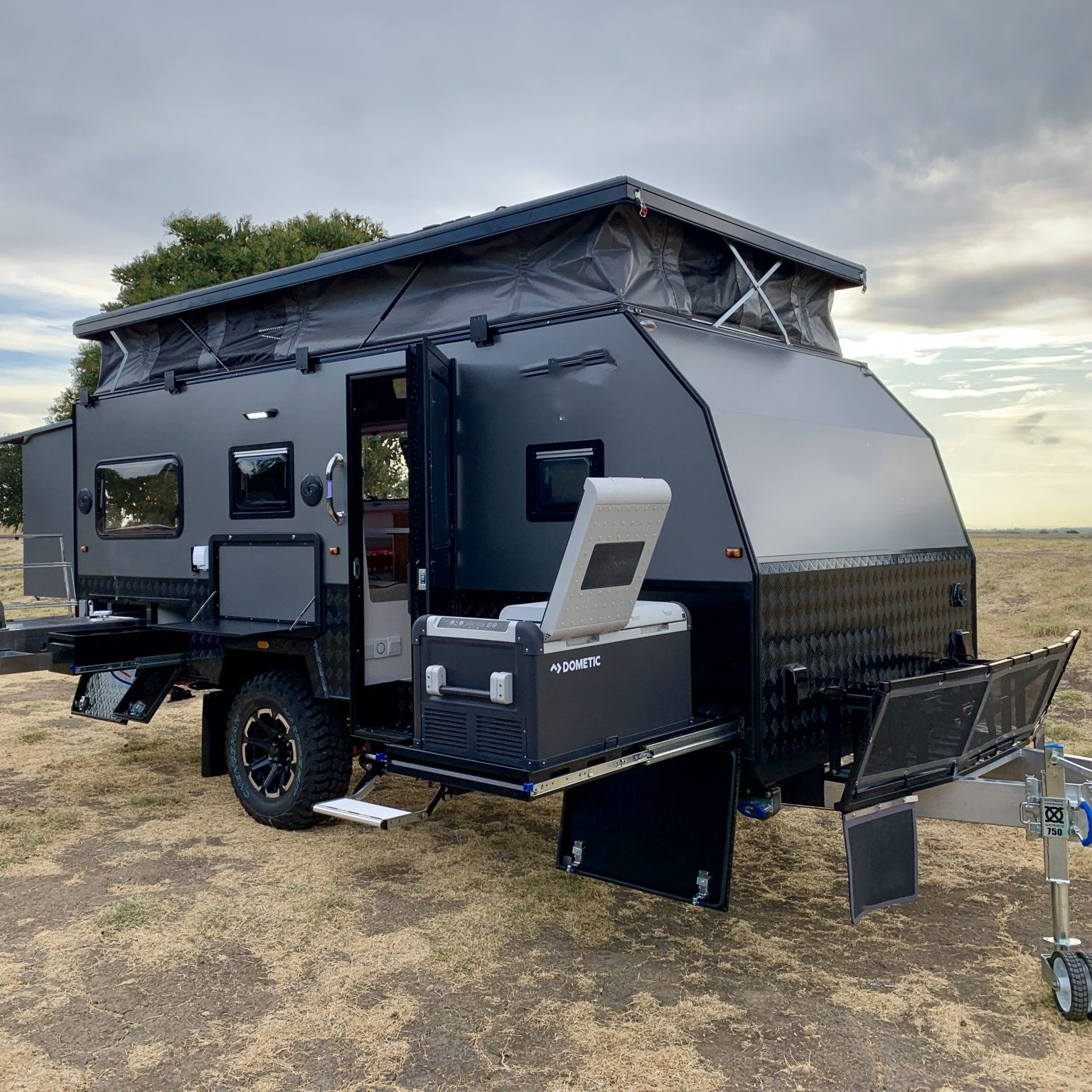 15ft luxury design hybrid camper trailer pop top caravan with bunk beds