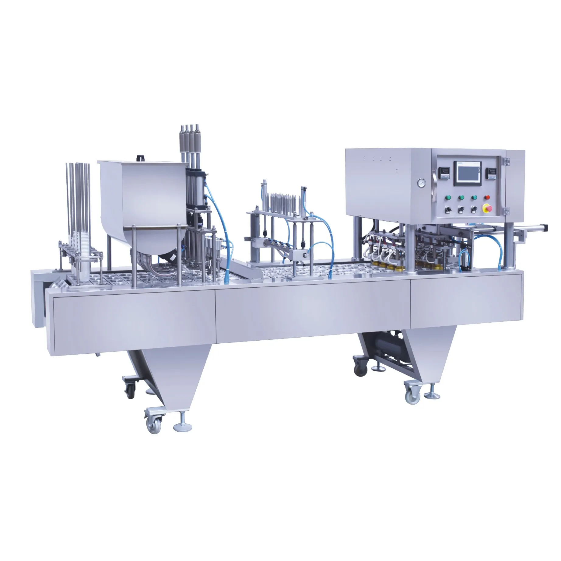 Full automatic horizontal plate type filling sealing machine